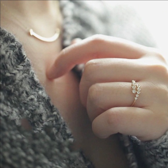 Gold CZ Twist Ring from Nordstrom - Picture 2 of 4